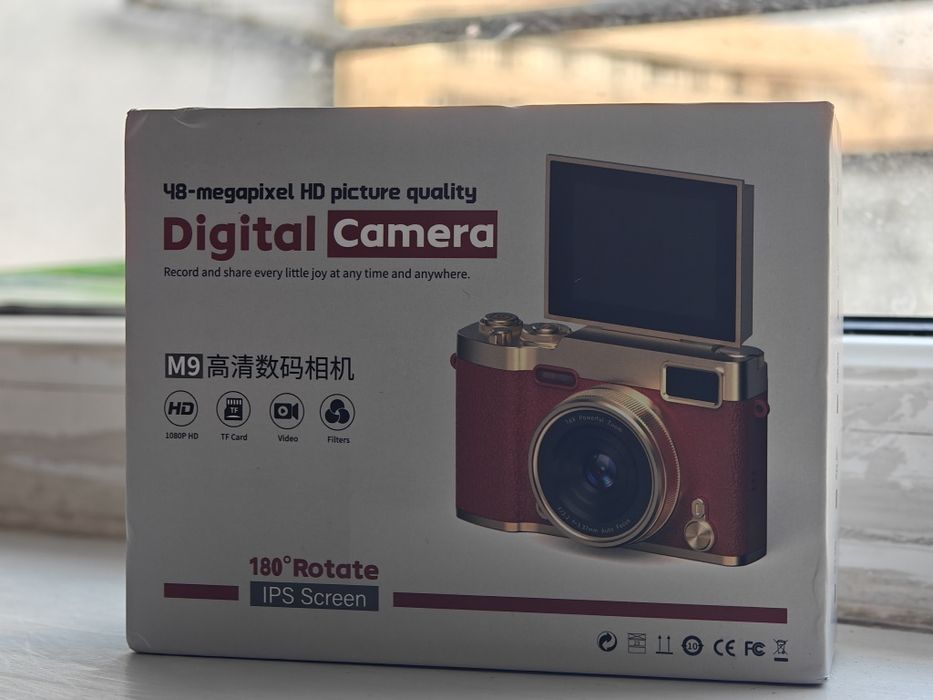 Retro Камера M9 (Новая, 48Мп) +512ГБ MicroSD