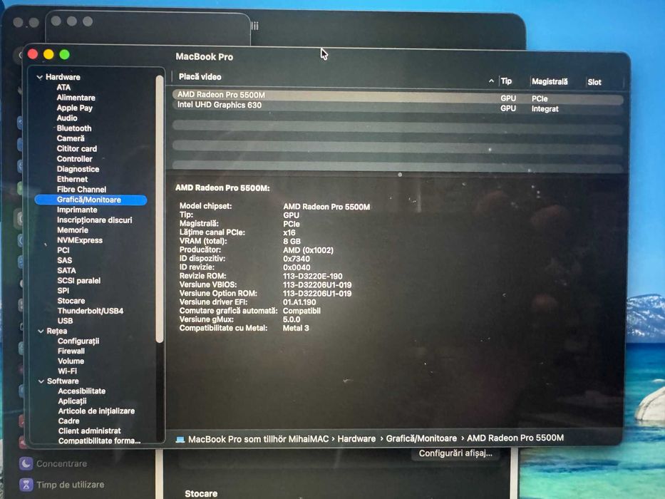MacBook Pro 16 inch 2019 i9 32GB Radeon Pro 5500M 8GB 4TB SSD