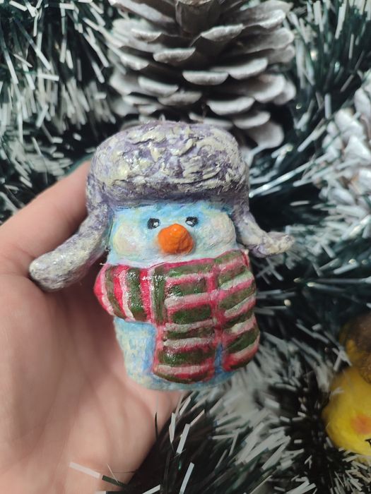 Ватные игрушки на ёлку