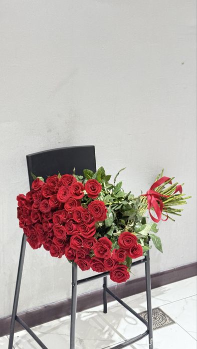 101 красная роза