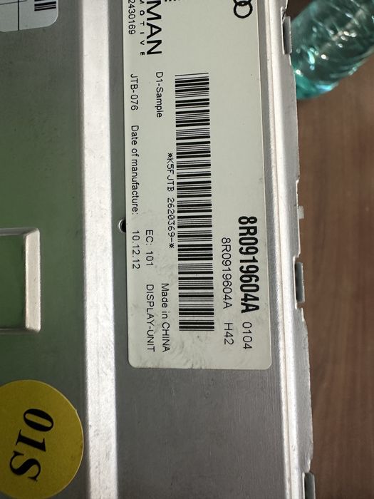 Display navigatie mmi 3g plus audi a4 b8 a5 a6 q5 8R0919604A