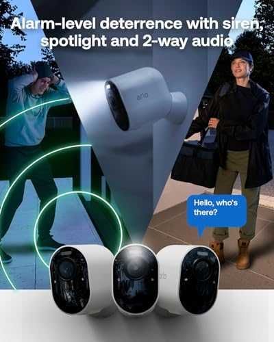 Нова Arlo Pro 6 Безжична охранителна камера 2K HDR Цветно нощно за дом