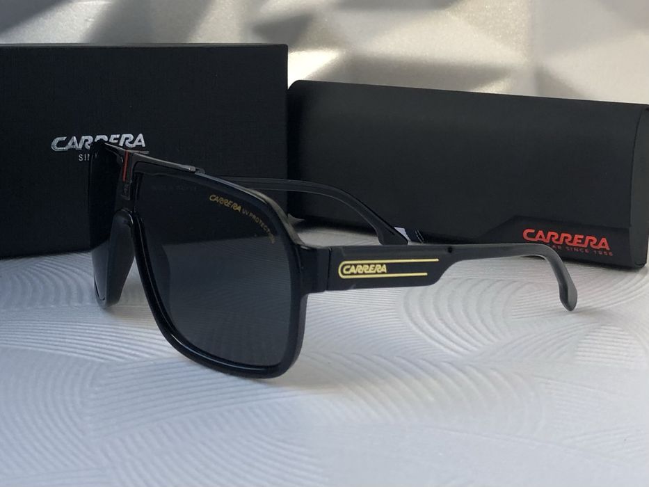 Мъжки слънчеви очила маска carrera 2 цвята черни