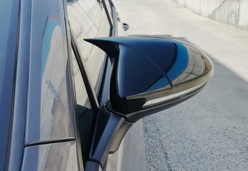 Capace oglinda  VW Golf 7 VII 2008-2017 Negru lucios Batman Style