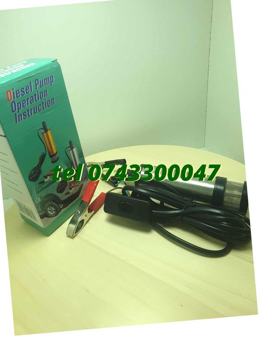 Dispozitiv De Pompare 12 Volti Chiuveta Rulota 12 Litri Per Minut Alimentare 12V Auto Utila Pentru Garaj Service Si Atelier