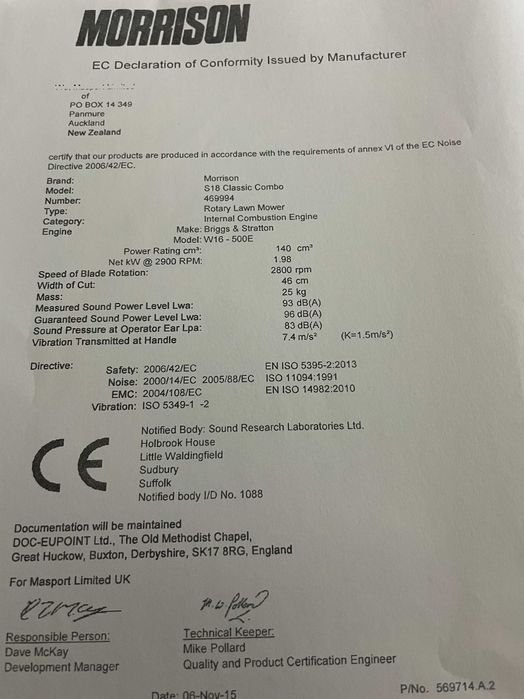 Masina de tuns iarba /gazon , benzina 140cm3 Morrison S18 Clasic combo