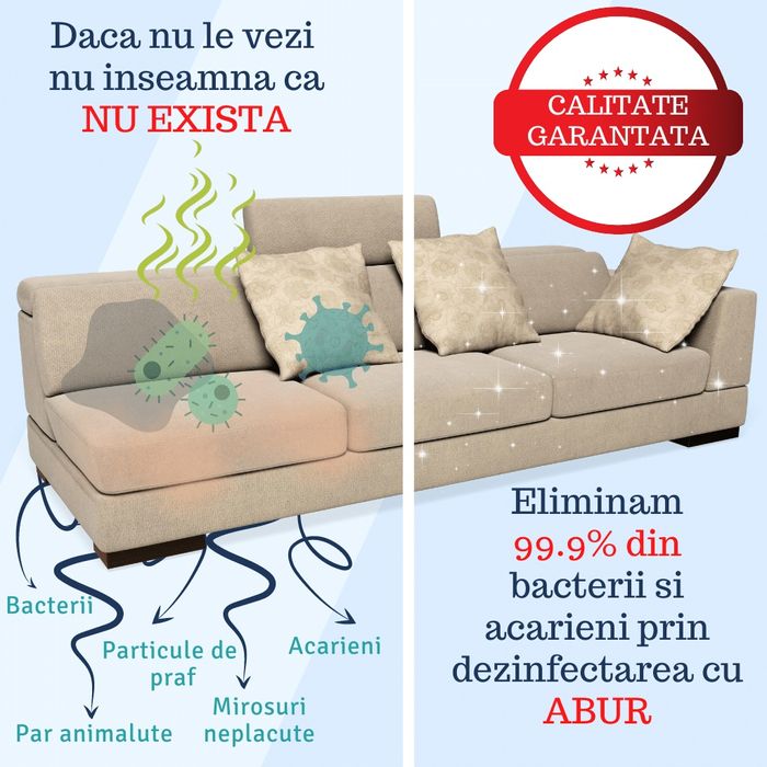 Curățare canapele,sau auto  CU USCARE RAPIDA