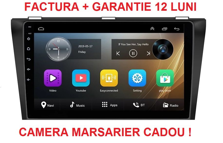 Navigatie Mazda 3 ( 2003 - 2010 ) Android Garantie Camera Marsarier
