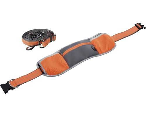 НОВ! Чанта за кръст с повод за куче до 40кг HandsFree колан с повод