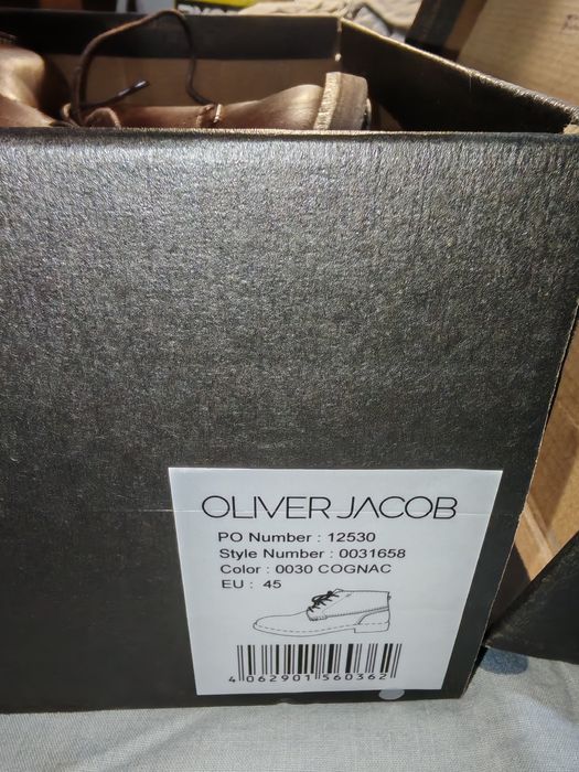 Удобни мъжки кларкове от естествена кожа Oliver Jacob № 45