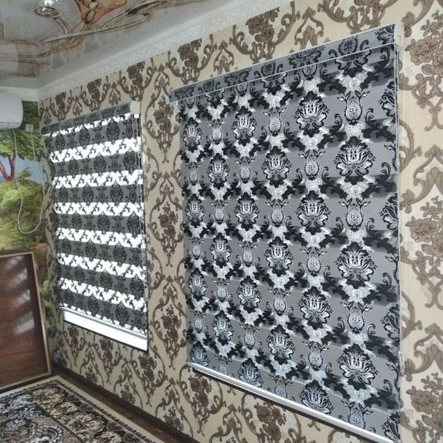 Жалюзи штор тули дикий дабл деревянные роло комбо вертикал гаризантал