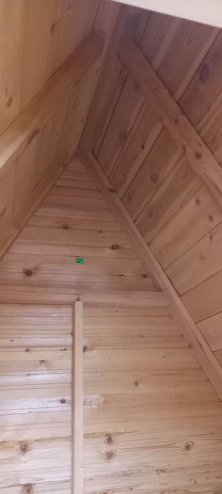 Туалет из вагонки большой