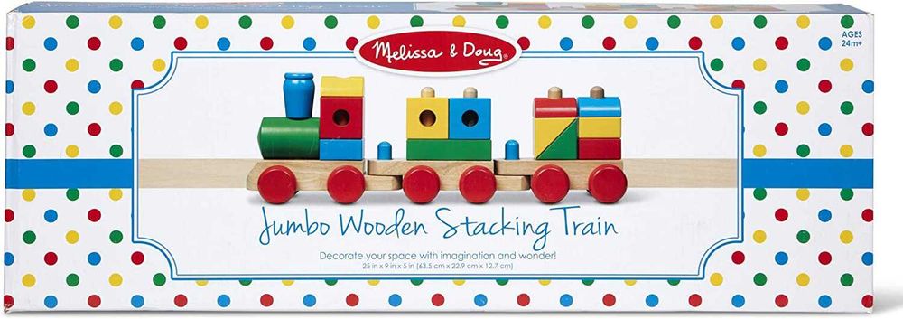 Melissa & Doug голямo влакче от дърво 63.5 см/2 до 8 г.