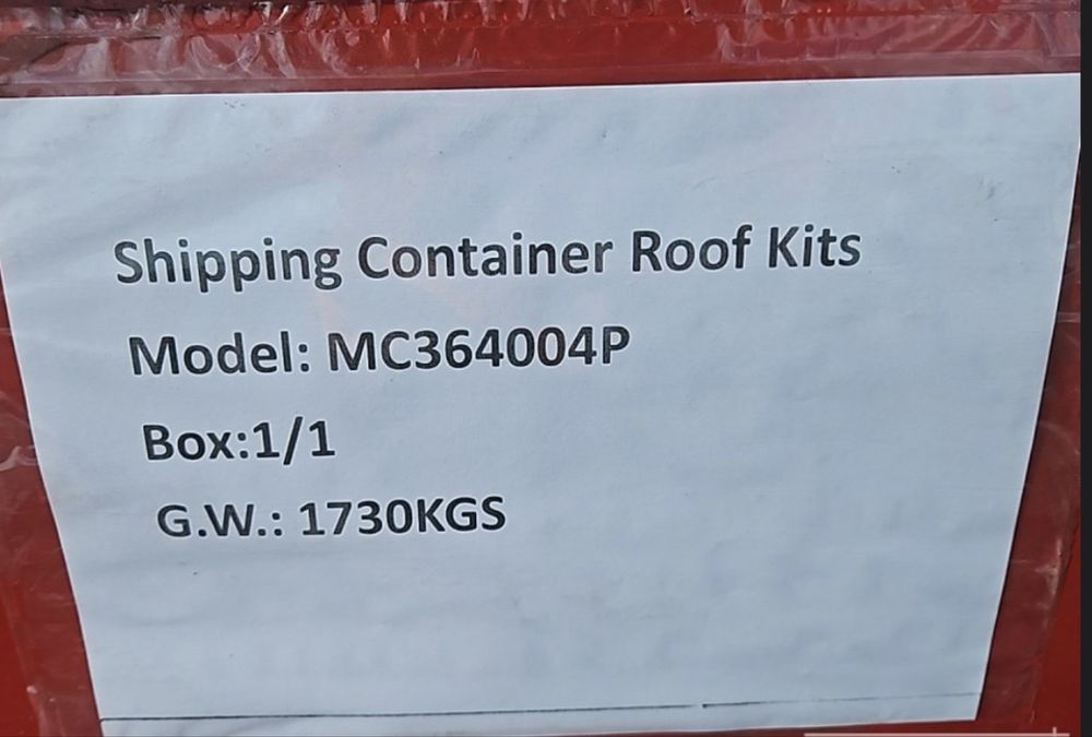 Kit Acoperiș de tabla pentru Containere Maritime