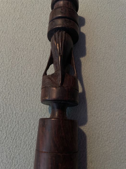 Statuetă din lemn - bust - origine africană/ tribală