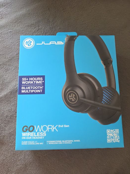 Безжични слушалки тип on ear, Bluetooth слушалки JLAB go work gen 2
