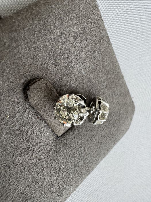Cercei aur si diamante