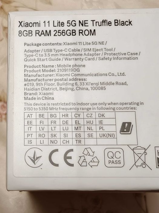 Xiaomi 11 Lite 5G NE 256GB 8GB RAM пълен комплект