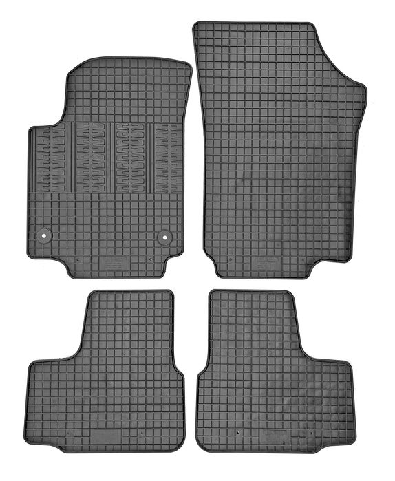 Set covorase auto din cauciuc Seat Mii 2012-; Skoda Citigo 2012-; VW Up 2012-/ VW Up 2016-, Negre