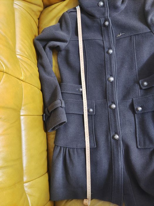 Palton, culoare kaki, lână, Liu Jo