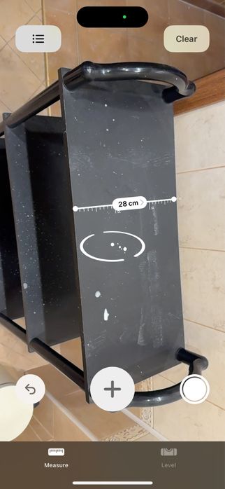 Черна етажерка с 3 рафта – 67х28х70 см