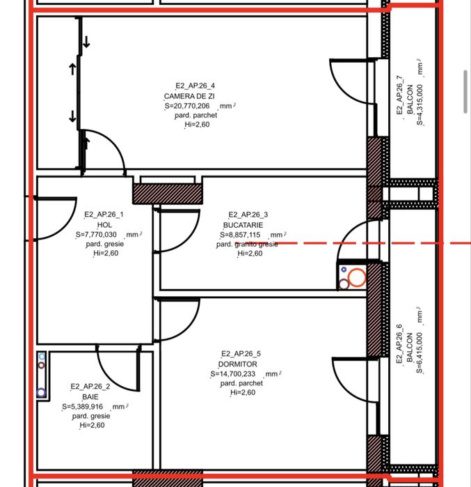 Persoana fizica-Apartament 2 camere  | 57 mp utili + 2 balcoane | Etaj 2 | Loc parcare