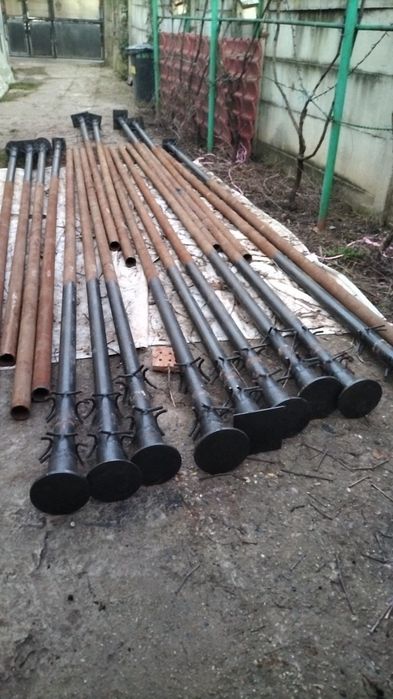 Țevi tubing  5m cu patru noduri de mustăți sudate+talpa