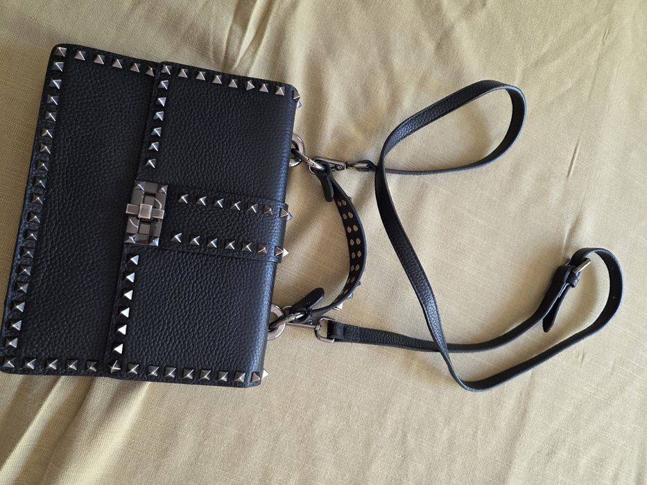 Poșetă piele cu ținte