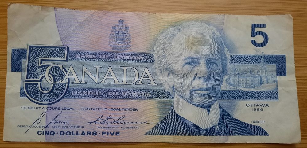 Bancnotă 5 dolari Canada