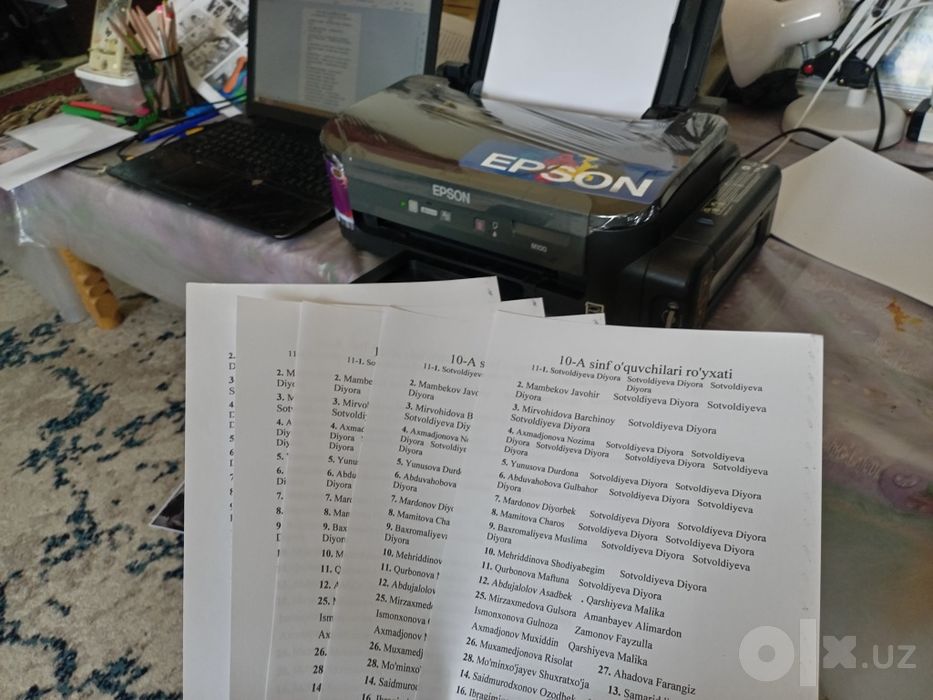 Epson M100 reaktiv juda tezkor printer dyuza 100% zaprafka tola tayyor