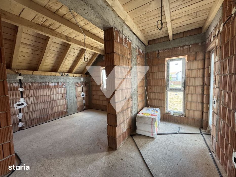 Casa noua 4 camere 3 bai 120 mp si teren 340 mp Sura Mare Sibiu