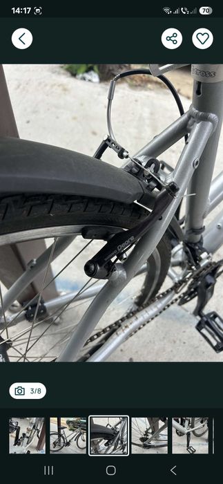 Bicicleta extraușoară(12 kg) aluminiu full Shimano DEORE Germania