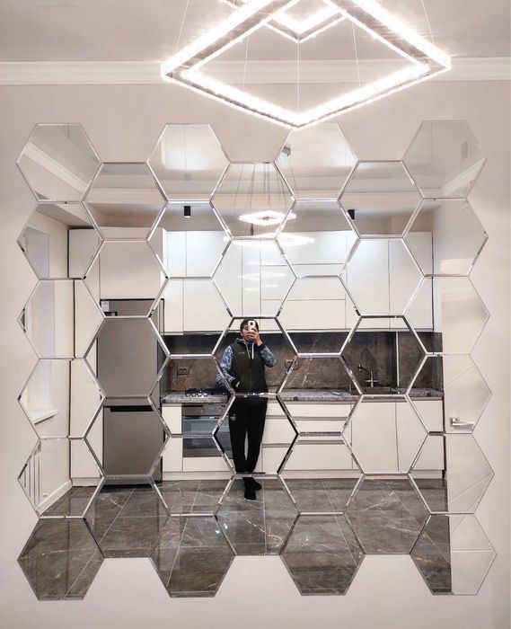 Зеркало мозайка,ромбики,панно