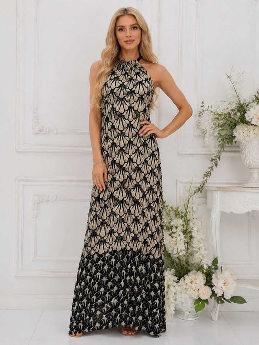 ROBERTO CAVALLI- дълга рокля с гол гръб