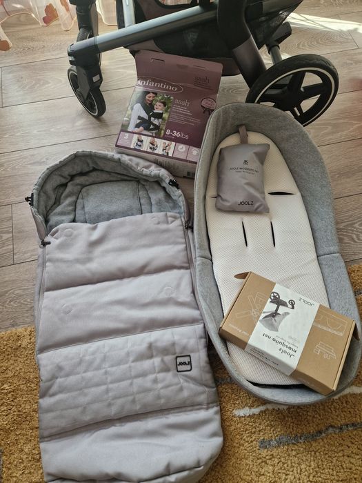 Carucior Joolz Hub+ cocoon+sac picioare+sac iarna +cana+plasa insecte