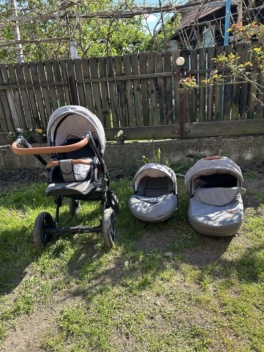 Vand carucior krausman 3 în 1 grey lux