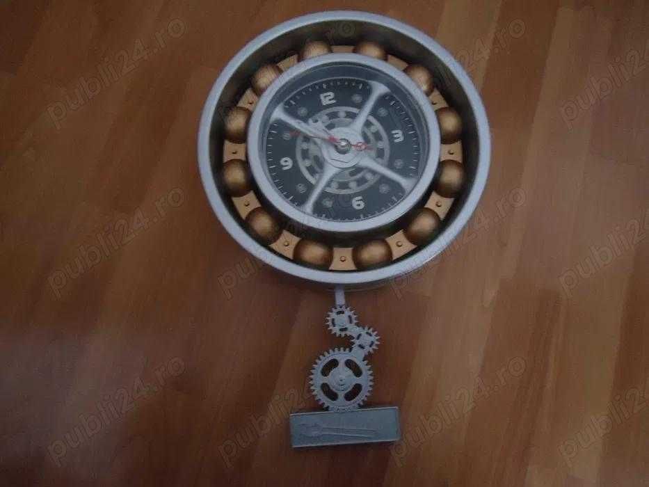 Vand Ceas de perete silentios stil steampunk industrial modern