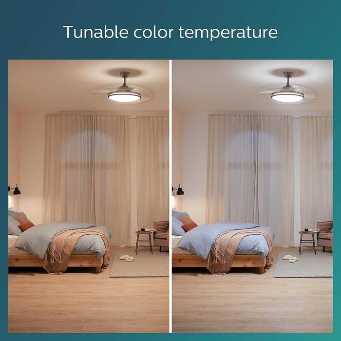 Таванен вентилатор Philips LED Atlas 28W