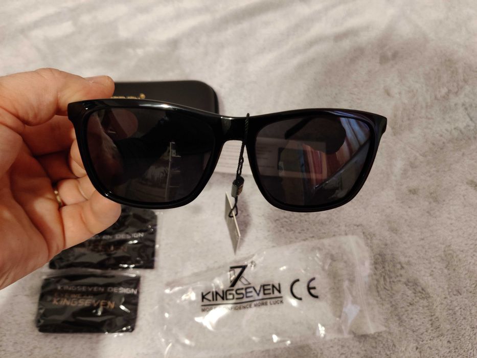 Ochelari soare KINGSEVEN Black-Grey polarizati UV400