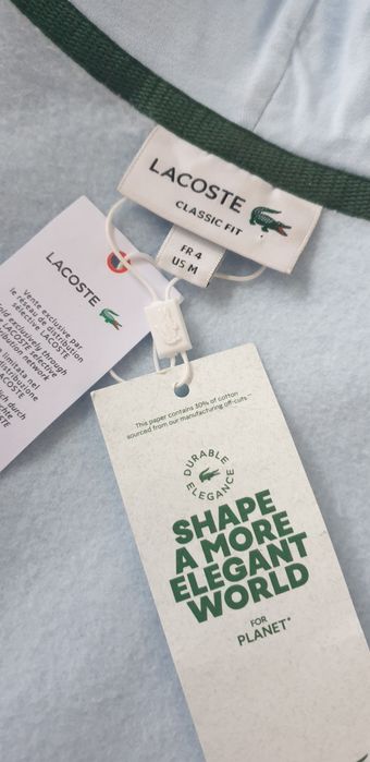 Lacoste Classic Fit Full Zip Hoodie 4 - M НОВО! ОРИГИНАЛ! Суичър  с ця