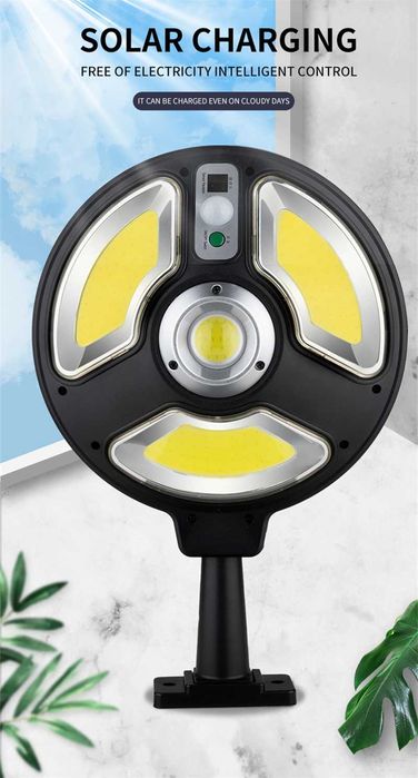 Водоустойчива Соларна лампа 150 COB Solar sensor street light LB-1288А