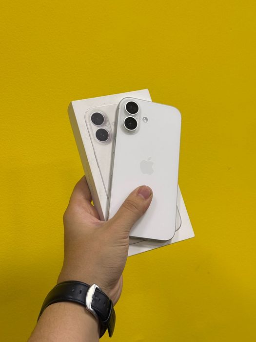 Iphone 16, 128гб, 100% акб, Kaspi 0-0-24