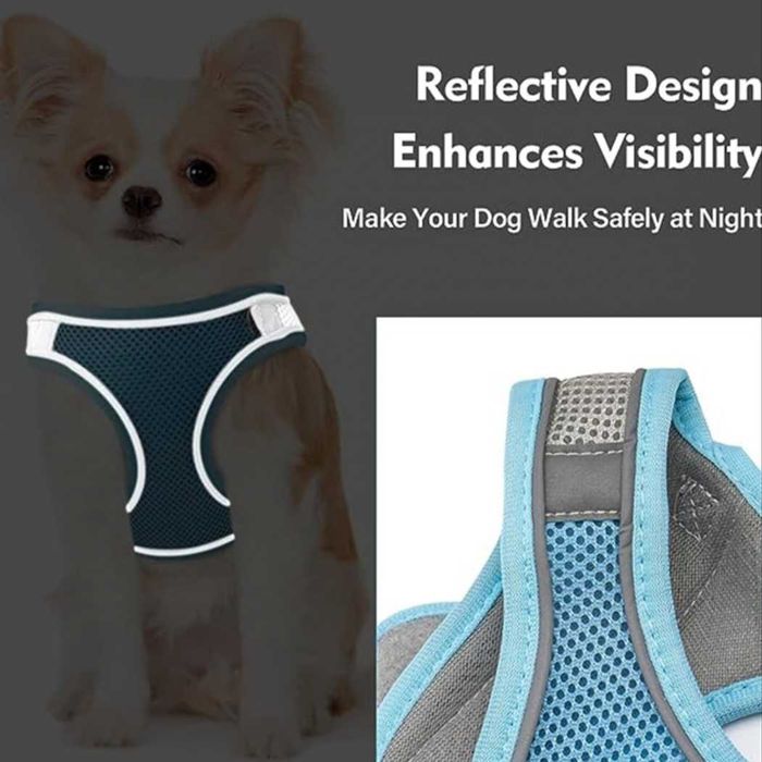 Комплект нагръдник / каишка + подплатена жилетка