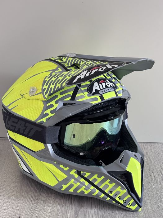 Casca Airoh Helmet si Ochelari Leatt