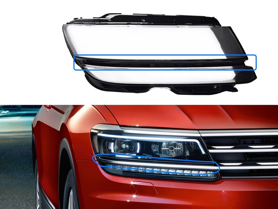 Стъкла за фарове на VW Tiguan AD/BW