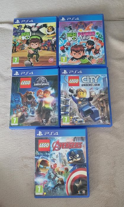 Pachet 5 jocuri PS4 pentru copii – LEGO și Ben 10
