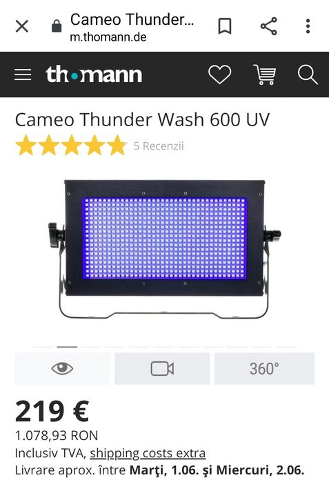 Wash led EL800 lumini scena