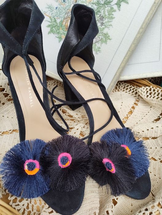Оригинални сандали Loeffler Randall ,39.5 номер, перфектно състояние,guess,tots