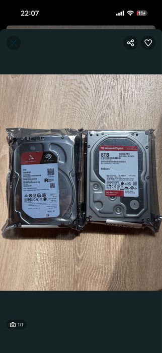 Hdd 8tb wd red/segate