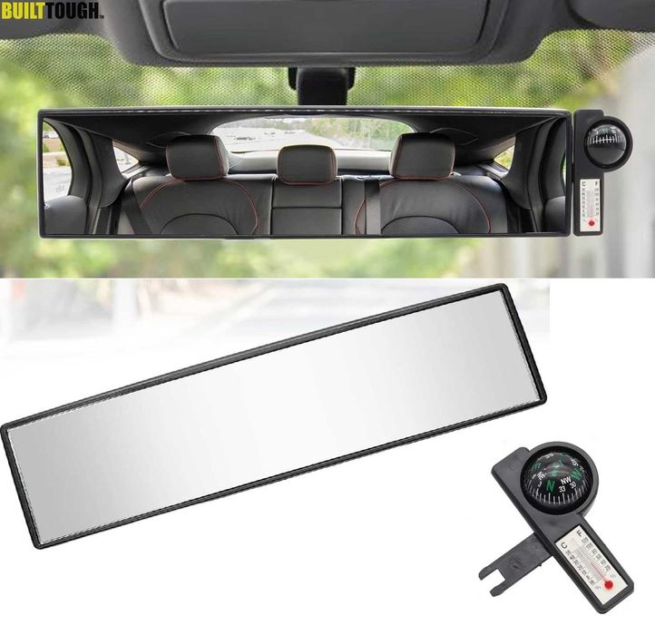 Огледало за обратно виждане с термометър и компас